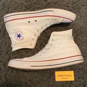 Converse Chuck Taylor All Star white high top sz 9